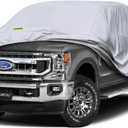 KouKou Large Truck Cover Waterproof All Weather, 6 Layers Full Pickup Cover, Universal Fit Chevy Silverado GMC Sierra 2500HD 3500HD Ford F250 F350 RAM 2500 3500. (250-262 inch Length, 9ft Bed) XXXL.