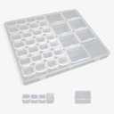 Adjustable Plastic Jewelry Box Clear DIY Bead Container Transparent Partitioned Storage Boxes