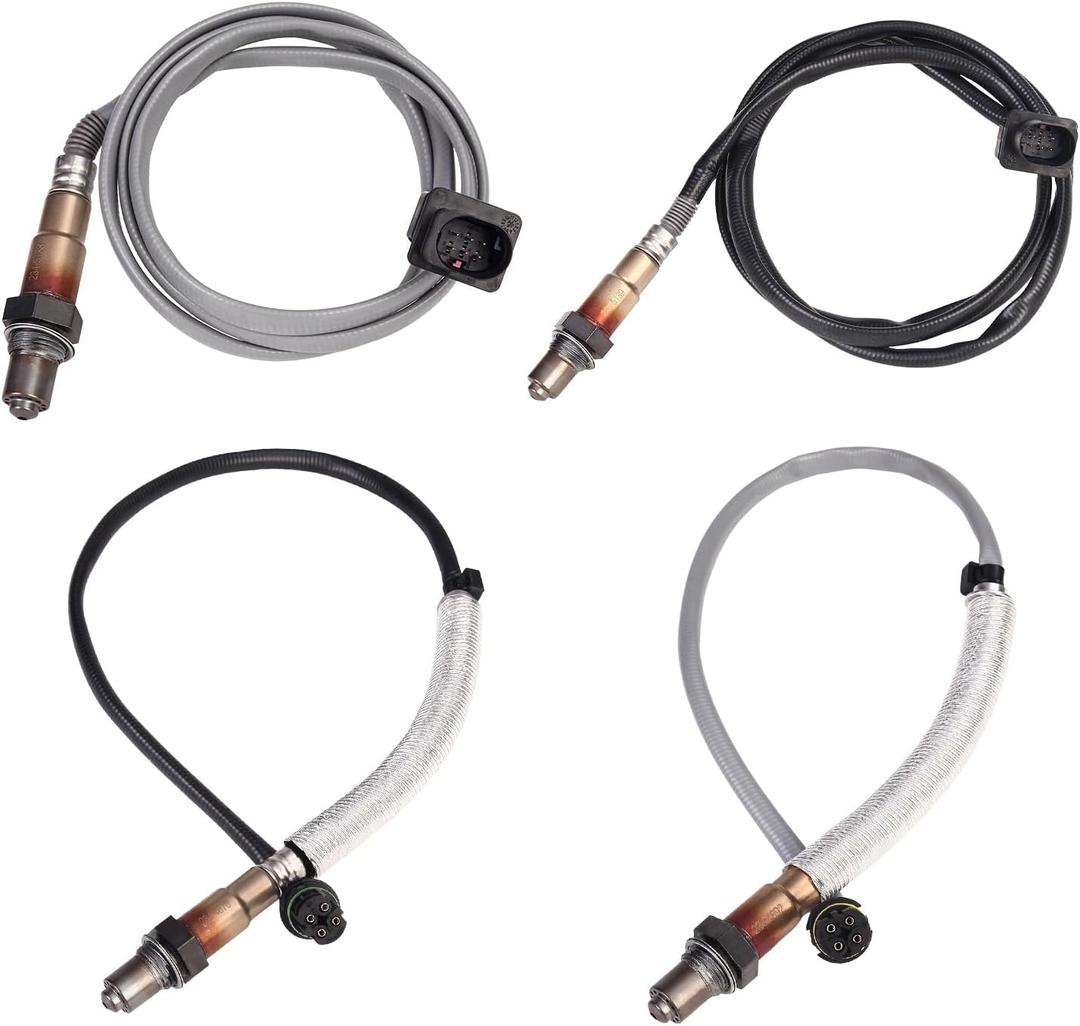 Oxygen O2 Sensor Upstream Downstream Fits for BMW 128i 08-13, 328i XDrive Luxury Modern 07-13, 328xi 07-08, 328i XDrive 13 09-11, 128i M 2013, Replace 234-5138 234-5139 234-4876 234-4892 4Pcs