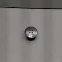 TubShroom Tub Drain Hair Catcher, Black Chrome  Protector and Catcher for Bathroom Drains, Fits 1.5 1.75 Bathtub Shower Drains