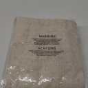 Joywell Sand Beige Linen Curtains 2 Panels Set Back Tab Farmhouse Curtains 96Inches Long Muslin Drop Cloth Semi Sheer Linen Drapes for Bedroom Living Room 52x96