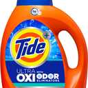 Tide Ultra OXI with Odor Eliminators Liquid Laundry Detergent For Visible and Invisible Dirt, 105 fl oz, 74 Loads
