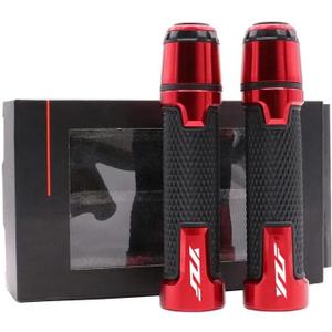 Universal 7/8'' 22mm Motorcycle Powersports Handlebar Grips for Yamaha YZF 600R R1 1998-2019,R3 2015-2019,R6 1999-2019,R6S 2006-2009 (Red)
