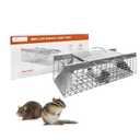 HOMESTEAD Live Rat Trap Indoor/Outside - Squirrel Trap, Have A Heart Animal for Chipmunk, Small Rabbits, Weasel and Similar-Size Rodents, 18"x5"x5", 2 Doors, Fully Assembled