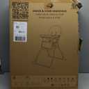 Dream On Me Snack and Stow Highchair | Adjustable Feeding Chair with Removable Tray, Lightweight, Foldable Design, Easy to Clean, Perfect for Toddlers & Infants (Koala Gray)