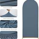 Arch Covers,Arch Backdrop Stand Fitted Cover for Wedding Birthday Party Ceremony Banquet Decoration(7.2FT&6FT,Dusty Blue,Cover Only)