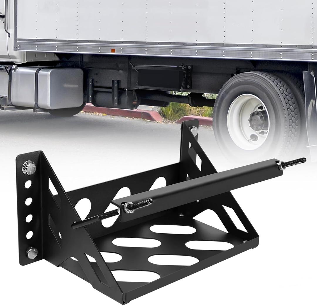 Battery Mounting Bracket Kit,Heavy-Duty Metal Steel Battery Mount Box,Easy Bolt-in Battery Tray for Marine Boat Pickup Trucks Cars RV Trailer, Fits up to 10.63"7.06"7.5" Battery