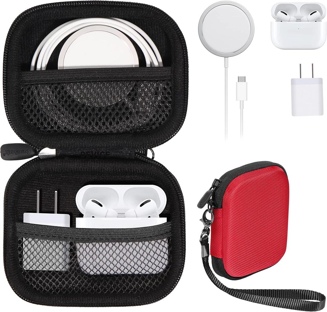 All-in-One Case for iPhone MagSafe Charger & Battery Pack, Storage for Accessories/Power Adapter/Charge Cable/Docks, Compatible with AirPods 4/ Pro 3/2/ 1