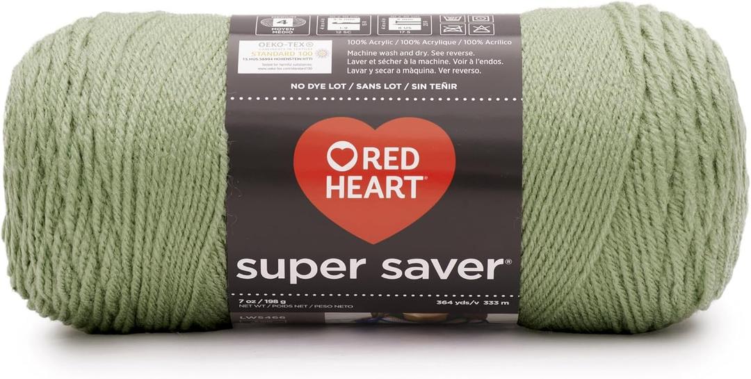 Red Heart Super Saver Yarn, Frosty Green