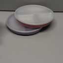 Elk and Friends Stainless Steel Divided Plates + Silicone Sleeve and Storage Lid | Baby, Toddler, Kids | Dinner & Snack Plates | 2 Pack (Lilac/Blush)