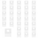 YUEBOSUL 100 PCS Clear Sticky Hang Tabs, Plastic Sticky Hanging Tabs for Store Displays Retail Displays (Medium Round Hole)