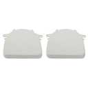 Shinnwa Kitchen Chair Cushions Set of 2, Non-Slip Dining Chair Cushions with Ties and Machine Washable Cover, 2 Pack, 17 x 16.5 x 2in, Beige
