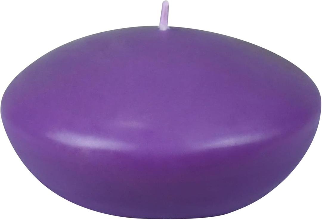 Zest Candle 3-Piece Folding Candles, 4-Inch, Purple