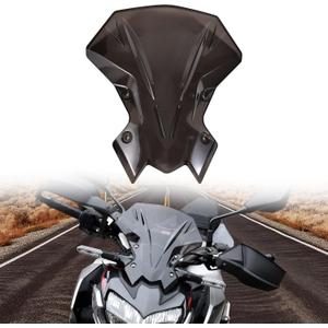 Windshield for Kawasaki Z900 Z650, Dark Tinted Wind Shield Windscreen Air Wind Deflector Front Flyscreen for Kawasaki Z900 2020-2024 Z650 2021-2024
