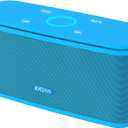 DOSS SoundBox Touch Wireless Bluetooth Speaker-12W HD Sound with Rich Bass, IPX5 Waterproof, 20H Playtime, Handsfree, for Gatherings, Home, Office, Outdoor, Travel-Blue