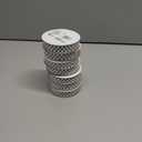 7 x Offray Colored Confetti Dot Grosgrain Craft Ribbon, 5/8-Inch x 9-Feet, White & Black