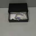 Domax Black Toilet Paper Holder with Shelf,Wall Mount/Adhesive Bathroom Toilet Paper Holder,Bamboo Wood Tissue Toilet Roll Holder with Storage Drawer for Organizer Wipes,Fits Any Room, Large