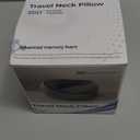 Purroch Advanced Memory Foam Neck Travel Pillow, Neck Pillow Airplane with Eye Mask & Ear Plugs, Designed for The Comfort of Travel & Office, Travel Pillow for Plane, Car, Home, Work Grey