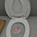 Little2Big Toilet Seat with Built-In Toddler Potty Training Seat, Slow Close, Easy to Install, Made in USA, ELONGATED, White