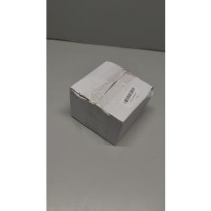 4 Pack Qtip Holder Dispenser with Bamboo Lids - 10 oz Clear Plastic Apothecary Jar Containers for Vanity Makeup Organizer Storage - Bathroom Accessories Set for Cotton Swab, Ball, Pads, Floss