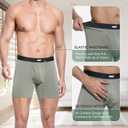 Ultra Soft Micro Modal Boxer Briefs Mens, Breathable Underwear for Men with Fly Opening, 4 Pack