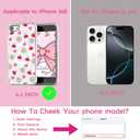 GUESNUY Aesthetic Phone Case Compatible with iPhone 16e,Cherry Case Compatible with MagSafe,Soft Clear TPU Anti-Slip Shockproof Bumper Protective Cover Cherry Daisy Love Pattern for Women Girl