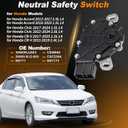 Transmission Range Sensor Neutral Safety Switch for Honda Accord 13-25 for Honda Civic CR-V 2017-2024 28900-RJ2-003 Automatic Transmission Gear Position Sensor 28900RJ2003/NS771