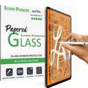 AmFilm 2-Pack PAPERed Glass Screen Protector compatible with iPad Pro 11, iPad Air 5/4 (2020/2022), Tempered Glass Screen Protector with a Paper-Matte Finish