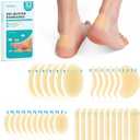Hydrocolloid Gel Blister Bandages Pads - (Variety Pack) Promifun 32ct Waterproof Adhesive Blisters Bandages - Blister Pads for Heel, Foot, Toe, Feet - Gel Blister Chshions for Prevention & Recovery