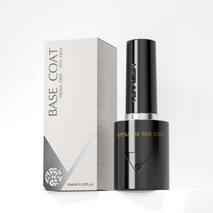 VENALISA Base Coat for Gel Nail Polish, Clear Color Base Coat 10ML Long Lasting Soak Off Salon Manicure DIY at Home For Girls Women