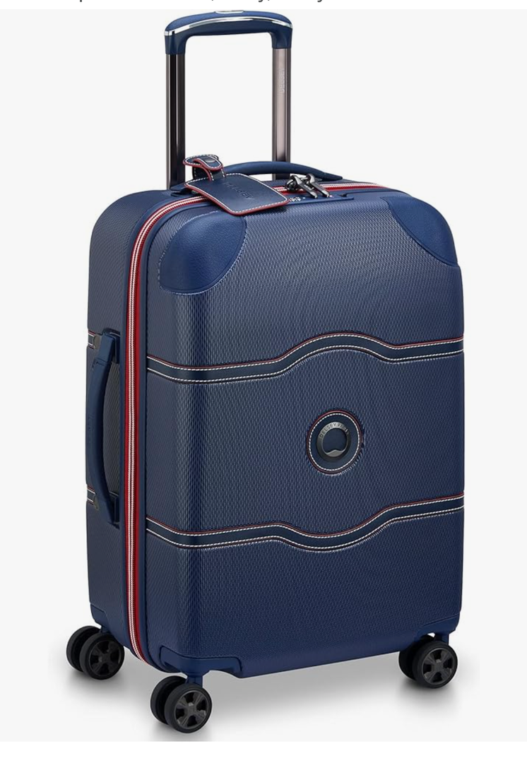 DELSEY PARIS Chatelet Air 2.0 Hardside Luggage with Spinner Wheels, Navy, Carry on 20 Inch