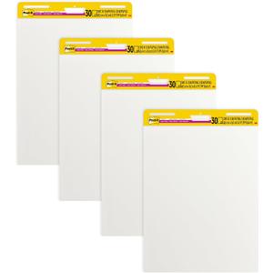 Post-it Super Sticky Easel Pad, 25 x 30 in, White, 4 Pads