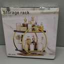 2-Tier Bathroom Organizer Countertop, Gold Black Perfume Organizer for Dresser, Multi-Purpose Makeup Organizer, Large Cosmetic Skincare Organizers, Exquisite Vanity Storage, Ideal for Gift