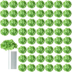 AVIVIHO 65 PCS Green Hydrangea Artificial Flowers Bulk Realistic Fake Hydrangeas Silk Flowers with Stems for Home Weddings,Centerpieces,Party Arch Backdrop Decor DIY Florals Decorations