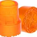 Heavy Duty Rubber Cane Tips - 3/4 Inch Anti Slip Replacement Accessories for Seniors, Walking Sticks, Hiking Sticks Upgrade Design 2PCS