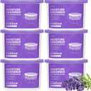 CLEVAST Moisture Absorber Boxes 6 Pack, 12 Oz Dehumidifier for Closet & Bathroom, Humidity Absorber for Wardrobe, Bedroom, RV & Car, Moisture Control, Lavender Scented