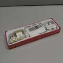 NUOBESTY 4pcs/Set Wooden Train Toy Christmas Train Toy Creative Birthday Present Decorative Tabletop Ornament for Cafe Bar Home(White)