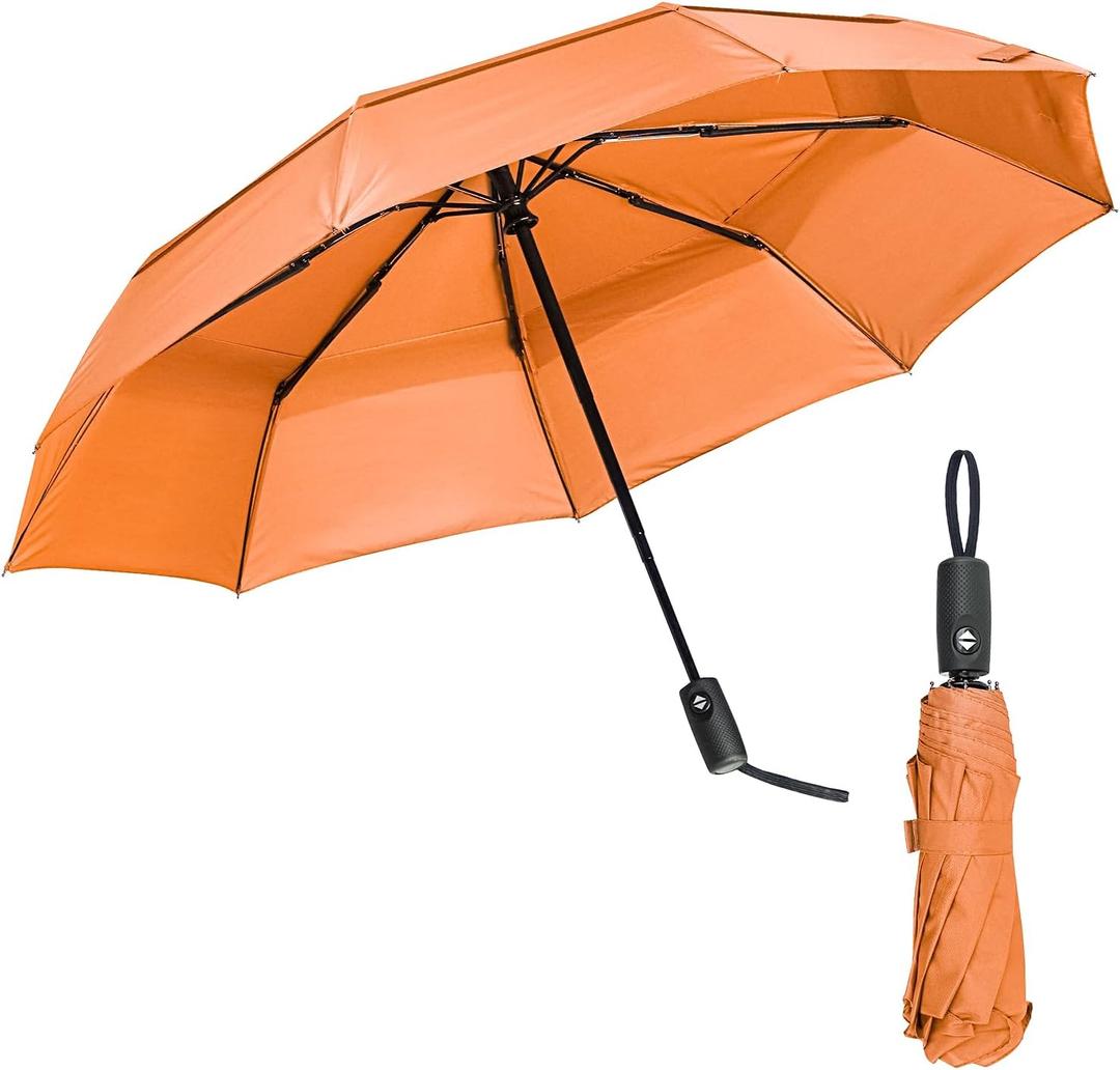 Mr. Pen- Windproof Travel Umbrella, Small Water-Resistant Automatic Folding Umbrella for Rain and Sun, Light, Compact and Portable for Women & Men, Fits Car & Backpack