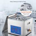 VEVOR Ultrasonic Cleaner 15L-Class Capacity Ultrasonic Parts Cleaner 40kHz, Digital Time and Temp Control, Stainless Steel Ultra Sonic Cleaning Machine with Cleaning Baskets, for Auto Parts, Glasses