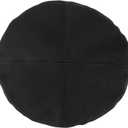 CHIC DIARY Beret Hat Black French Style Women Beret Hats Classic Winter Cotton Cap boinas para Mujer (Black, M)