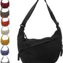Crescent Crossbody Bags for Women, Hobo Shoulder Bag Half Moon Bag, Large Capacity Crossbody Bag for Travel, Work