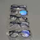 5 Pack Blue Light Blocking Reading Glasses for Men with Spring Hinge Fashion Large Wide Computer Readers for Men +3.50