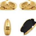 Acrylic Clutch Purse for Women Evening Bag, Irregular Shell Acrylic Purse Box Clutch with Chain for Party Wedding Prom, Gold 
