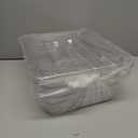 Bekith 2 Pack Clear Polycarbonate Food Pans with Lids, Half Size 4 Inch Deep, Stackable Plastic Food Pans for Commercial Kitchen Restaurant Food Prep, Freezer-Safe