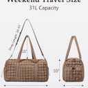 Quilted Travel Duffle Bag for Women Medium Weekender Bag Puffer Overnight Bag Large Soft Puffy Duffel Bag Carry-On Gym Bag Lightweight Personal Item Travel Bag for Trips Business Sport Airplane