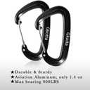 Hammock Straps, Hammock Tree Straps Lightweight Set of Two 10FT Long 32 Adjustable Loops Total with 2 Carabiners Holds up to 1000 Lbs Each Strap