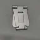 Nulaxy Dual Folding Cell Phone Stand, Fully Adjustable Foldable Desktop Phone Holder Cradle Dock Compatible with iPhone 17 16 15 14 13 12 11 Pro Max Xs Xr X 8, Nintendo Switch, All Phones - Silver