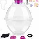 Balloon Stuffing Machine Balloon Stuffer Machine Kit With Balloon Flower Bouquet Filling Port With LED Lights PVC Balloons,  79 inch of light wire, 10 pieces of bow tie and a roll flash rope