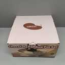 LUSHYUM Chocolate Fondue Pot Set Electric Melting Machine, 4Cup Capacity 4 Trays 5 Forks 1 Spatula Cheese Warmer, Ideal Gift for Couple Family & Date Night Idea House Warming Holidays Essentials, Fondue Pot - Pink