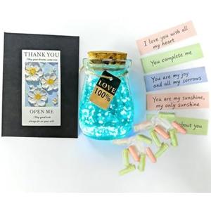 50 Blank Love Notes Memory Jar,Night Light positive jar,To My Mom Birthday Gifts Sentimental Keepsake,Meaningful Present for Women
